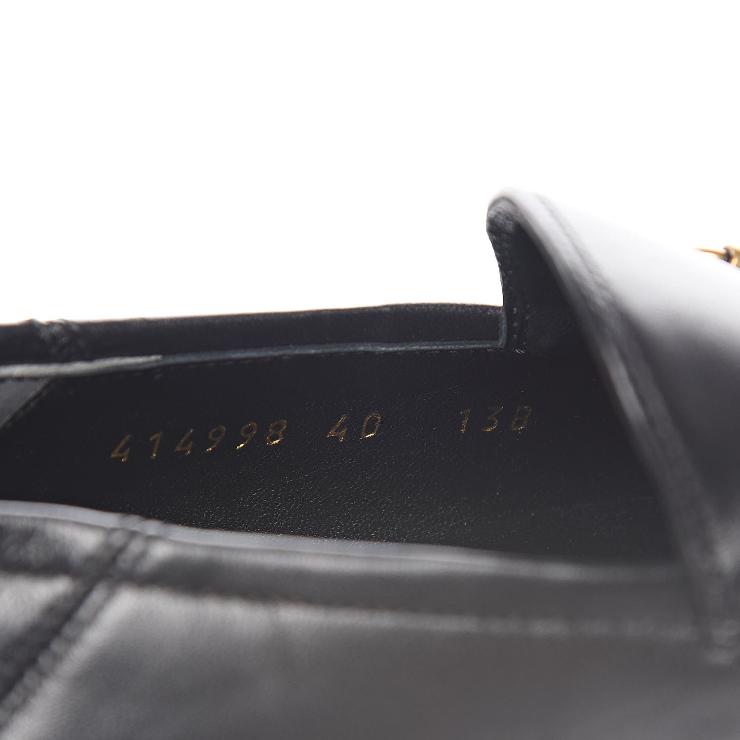 Gucci Lambskin Womens Brixton Horsebit Loafers 40 Black 8 of 9