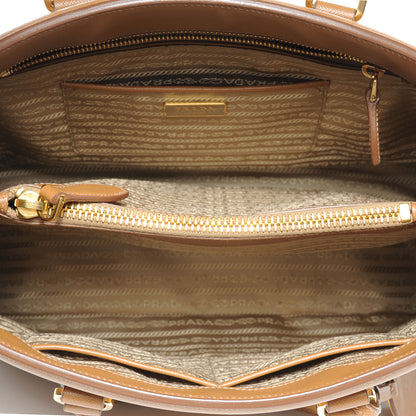 Prada Saffiano Lux Parabole Tote Caramel 6 of 10