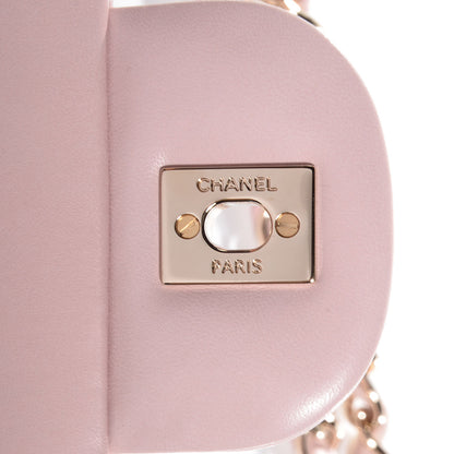 Chanel Lambskin Quilted Jumbo Double Flap Light Pink 6 of 9