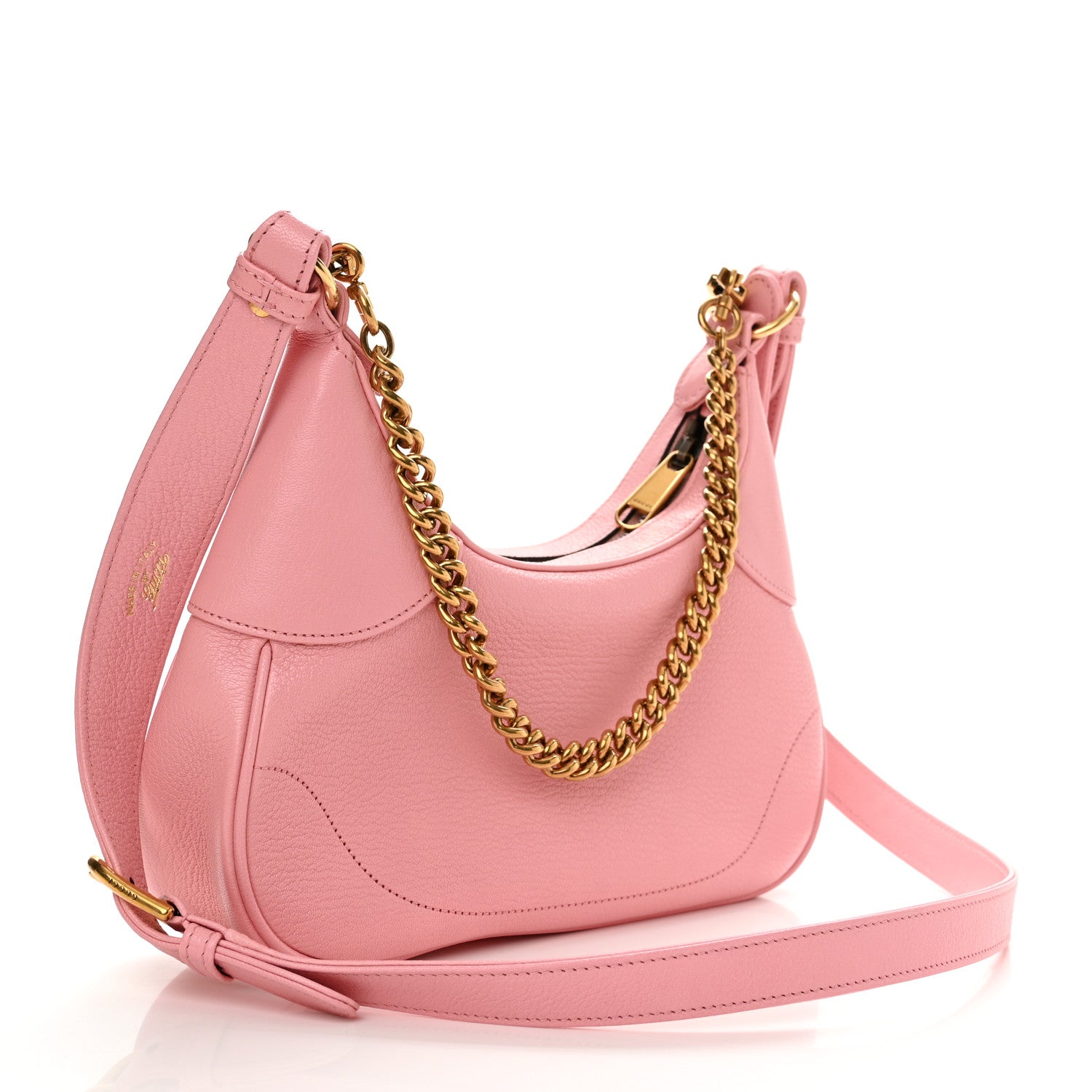 Gucci Goatskin Small Aphrodite Shoulder Bag Wild Rose 2 of 11