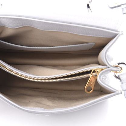 Chloe Shiny Grained Calfskin Medium Aby Day Shoulder Bag Airy Grey 5 of 11