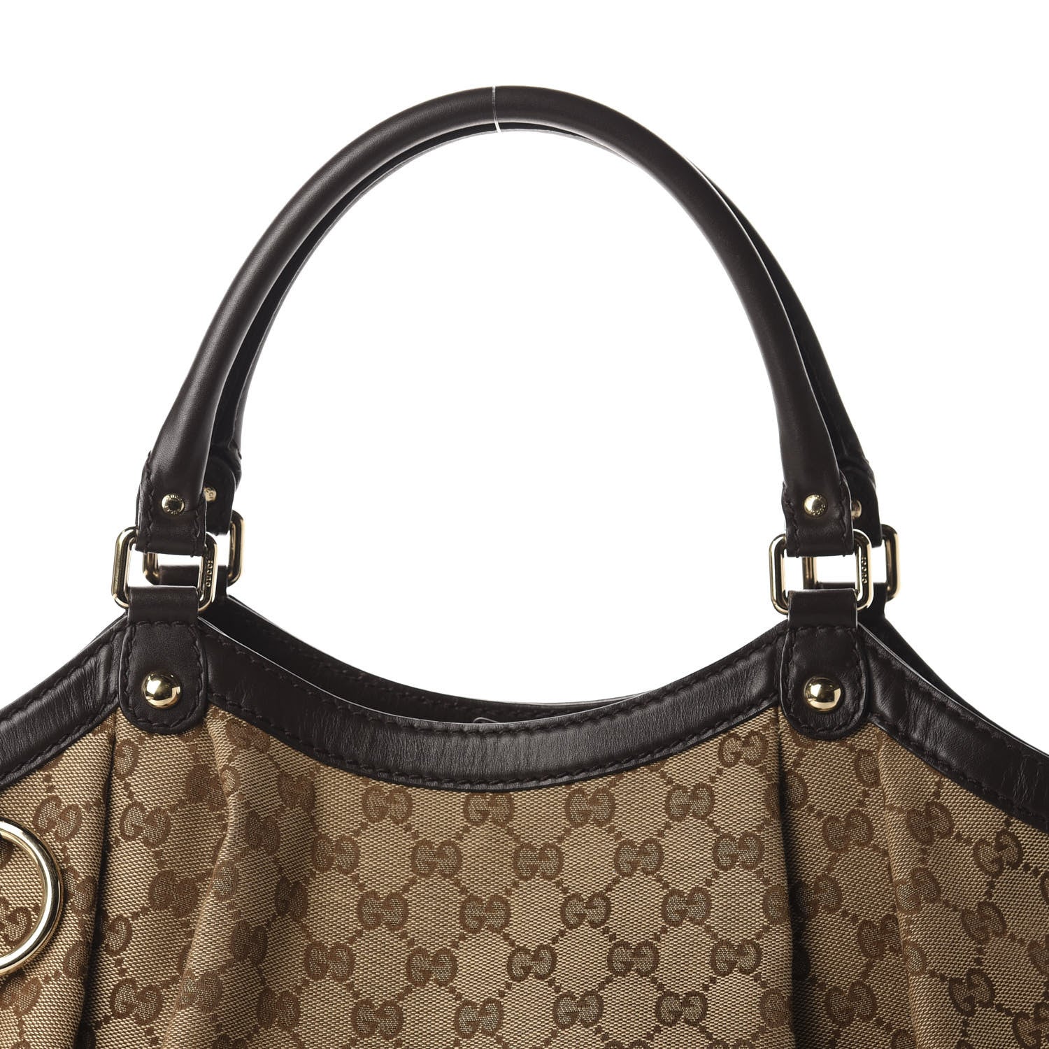 Gucci Monogram Large Sukey Tote Dark Brown 10 of 10