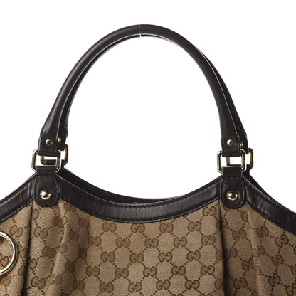 Gucci Monogram Large Sukey Tote Dark Brown 10 of 10