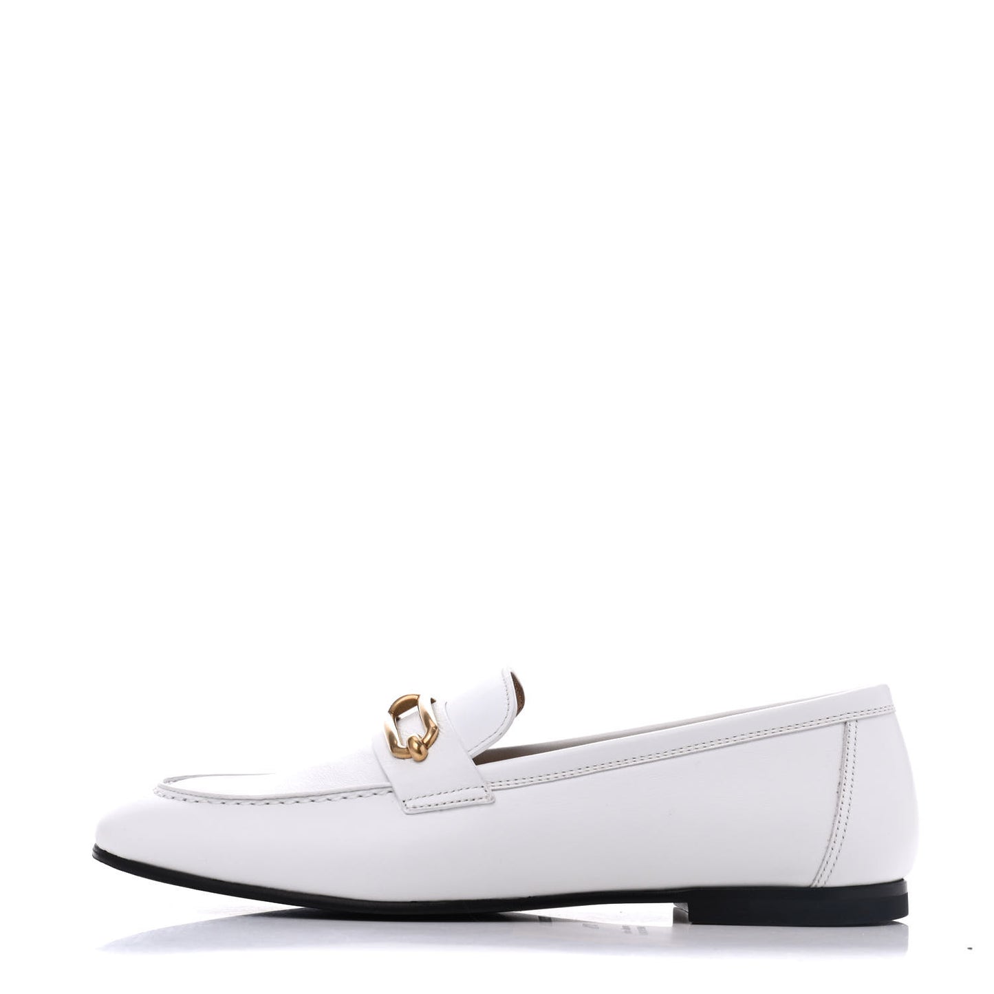 Calfskin Womens Colette Loafers 37.5 White