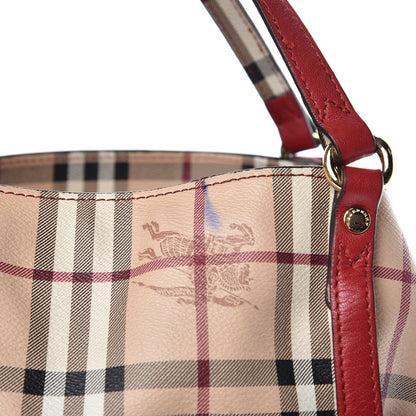 Burberry Haymarket Check Small Canterbury Tote Red 16 of 16