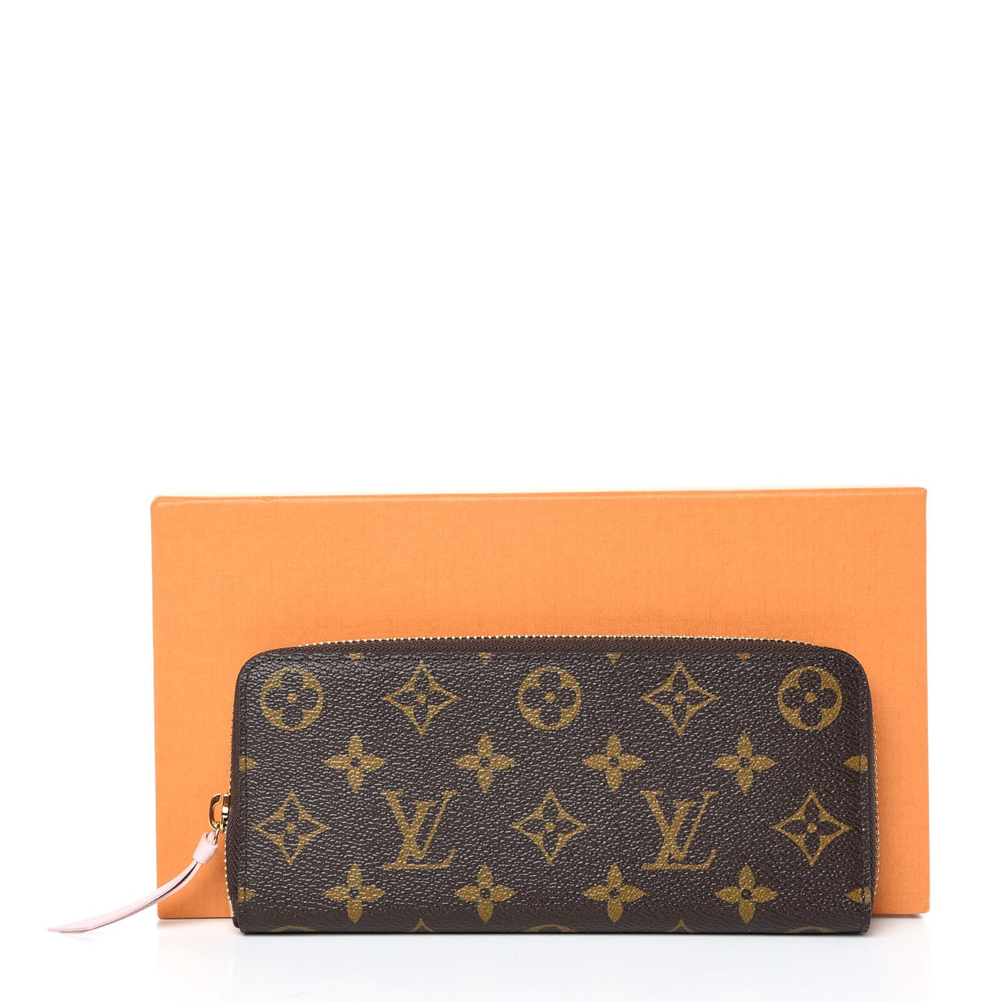 Monogram Clemence Wallet Rose Ballerine