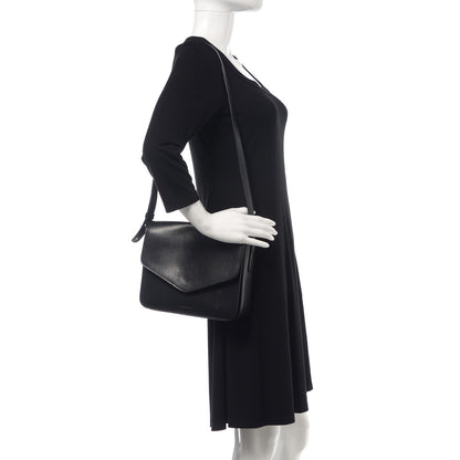 Mansur Gavriel Calfskin Envelope Flap Crossbody Bag Black 2 of 15