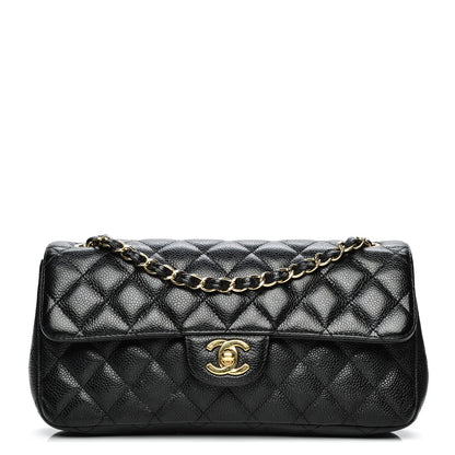 Chanel Caviar Quilted East West Flap Black 1 of 8