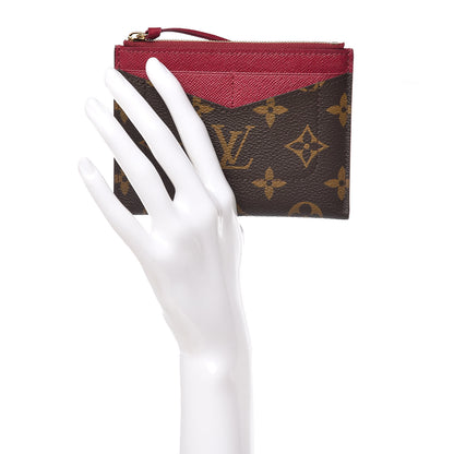Louis Vuitton Monogram Zipped Card Holder Fuchsia 2 of 6