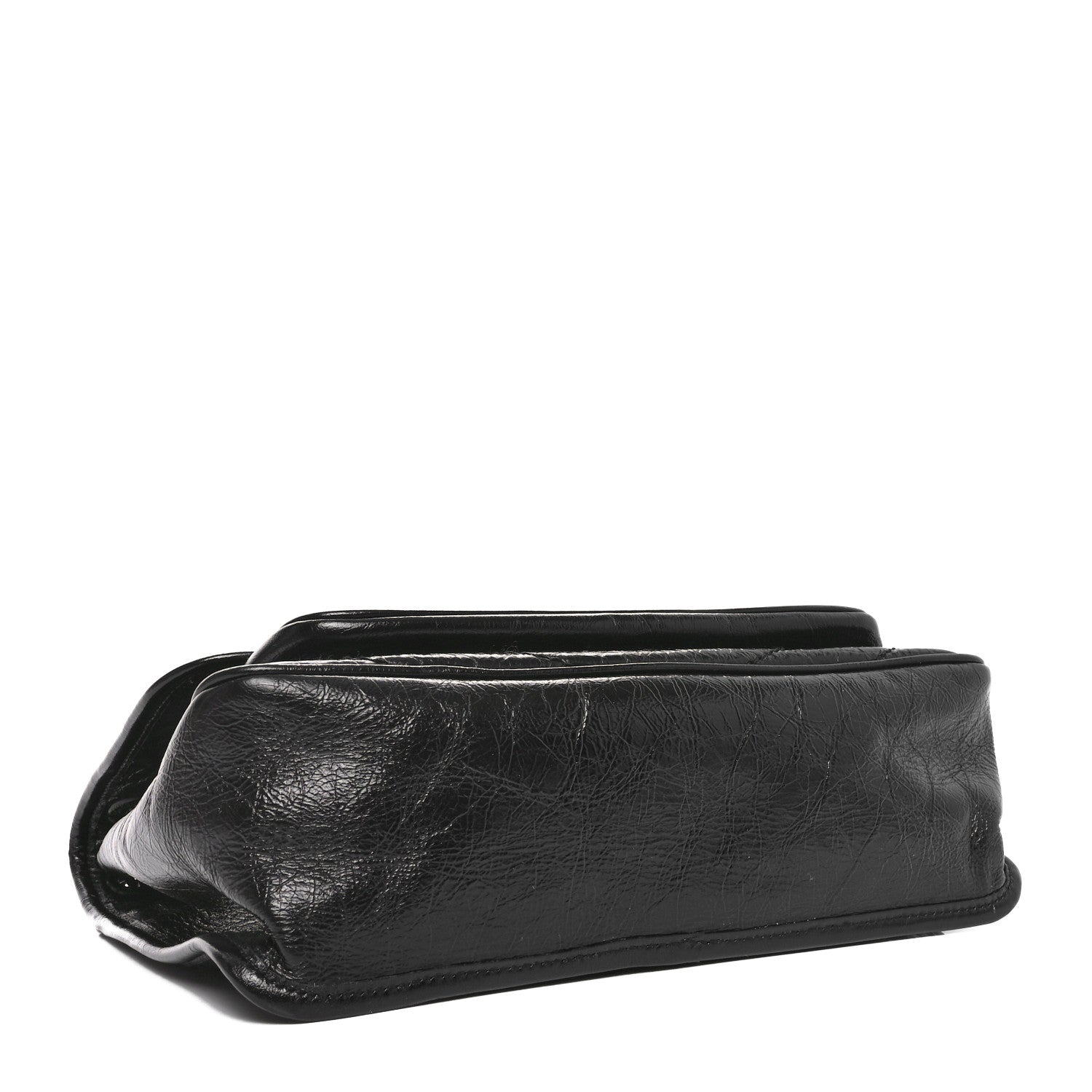 Saint Laurent Crinkled Calfskin Matelasse Monogram Medium Niki Chain Satchel Black 4 of 10