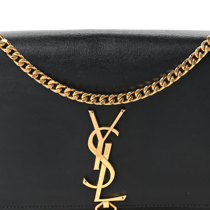 Saint Laurent Smooth Calfskin Medium Classic Monogram Kate Tassel Satchel Black 8 of 10