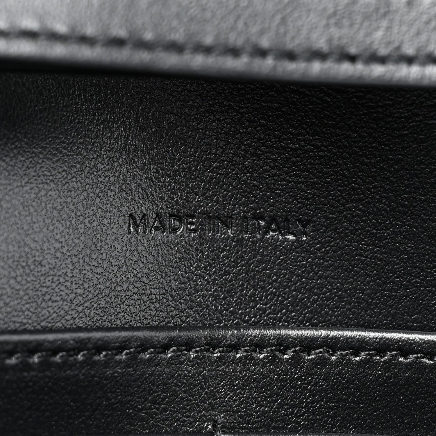 Celine Shiny Calfskin Triomphe Margo Wallet on Chain Black 6 of 10