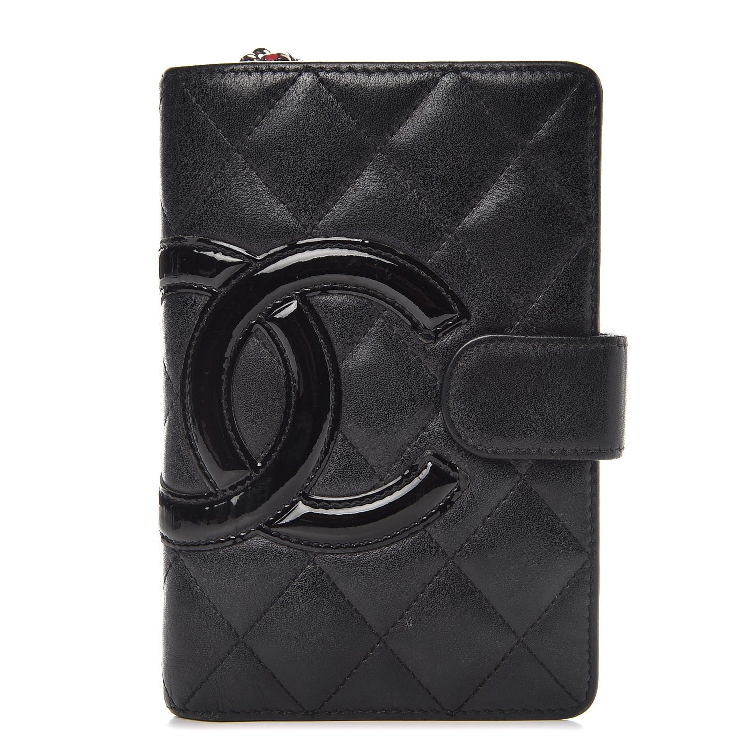 Chanel Calfskin Cambon Zipped Pocket Wallet Black 1 of 9