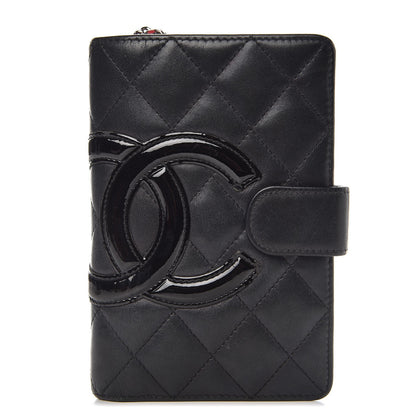 Chanel Calfskin Cambon Zipped Pocket Wallet Black 1 of 9