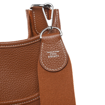 Hermes Taurillon Clemence Evelyne III GM Gold 7 of 10