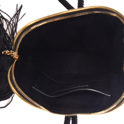 Saint Laurent Metallic Calfskin Heart Clutch Gold 5 of 9