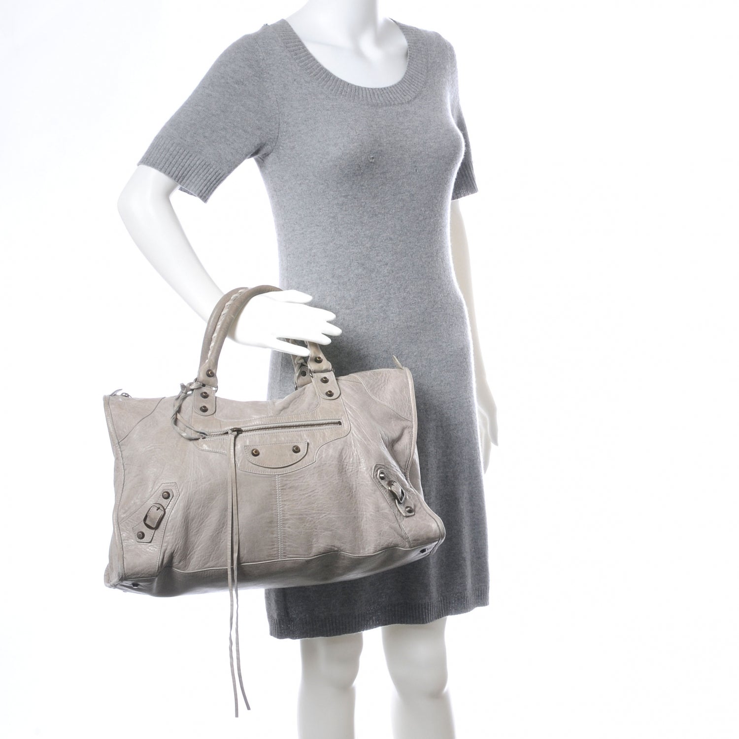 Balenciaga Agneau Work Greige 2 of 10