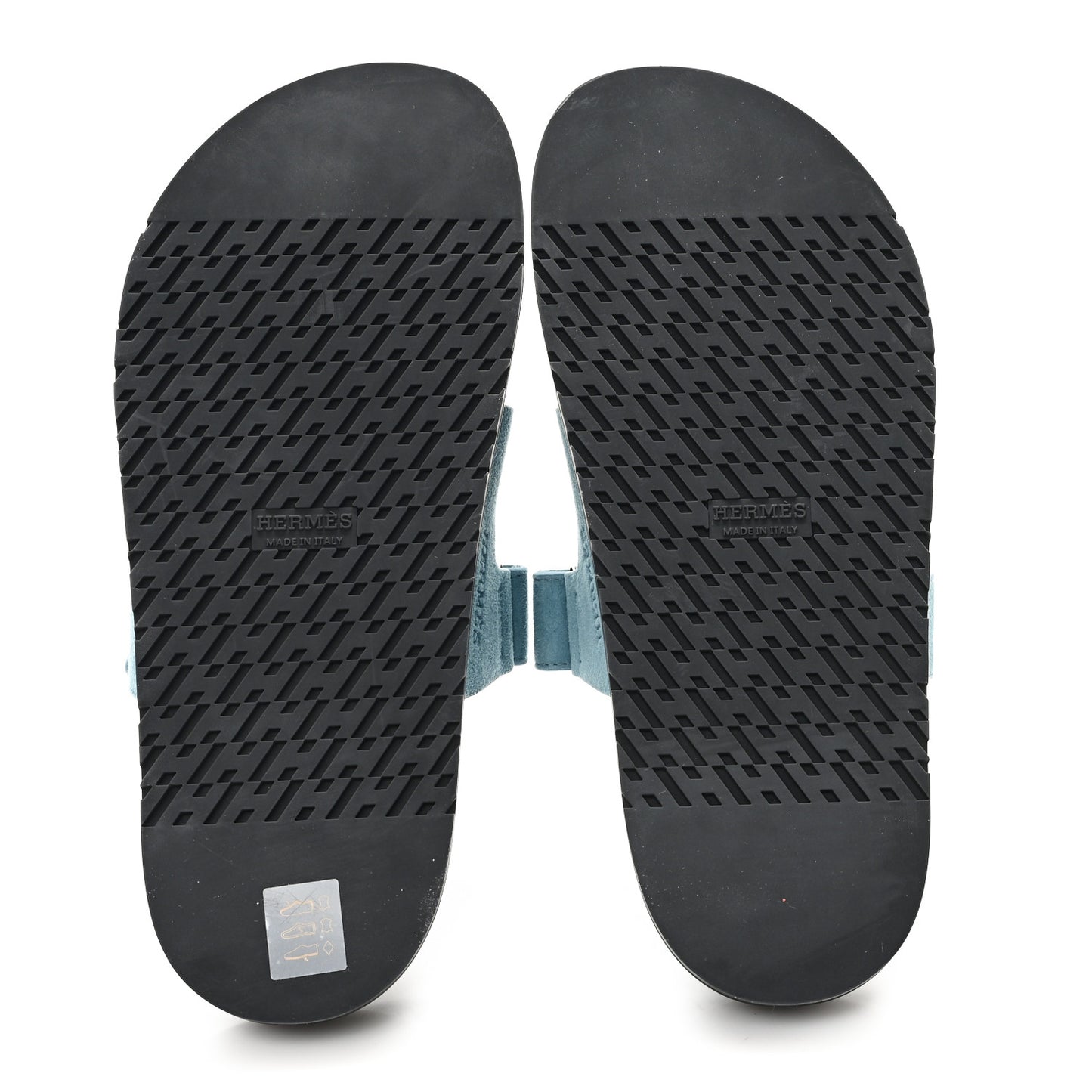 Suede Goatskin Womens Chypre Sandals 39 Bleu Mineral