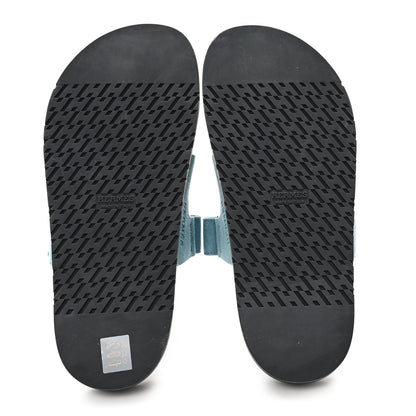 Hermes Suede Goatskin Womens Chypre Sandals 39 Bleu Mineral 6 of 10