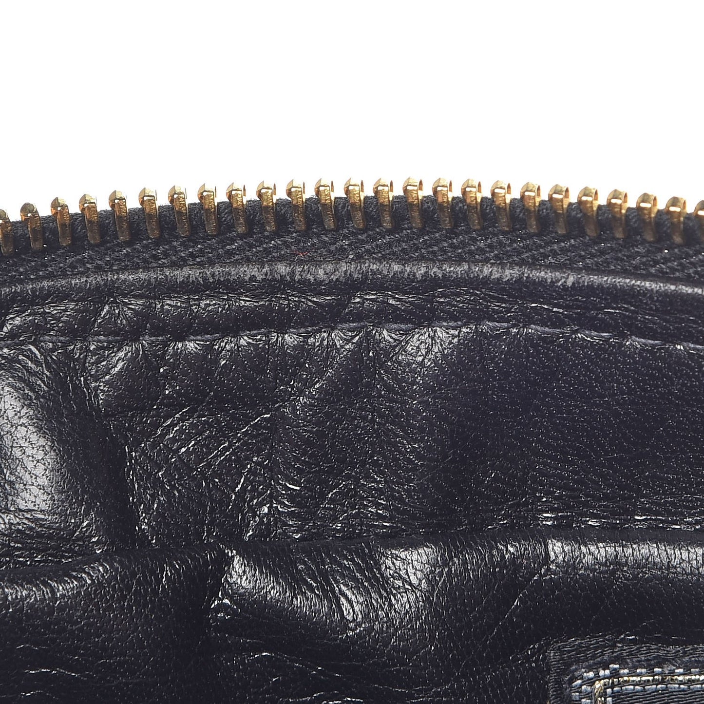 Calfskin Palazzo Large Cosmetic Bag Black