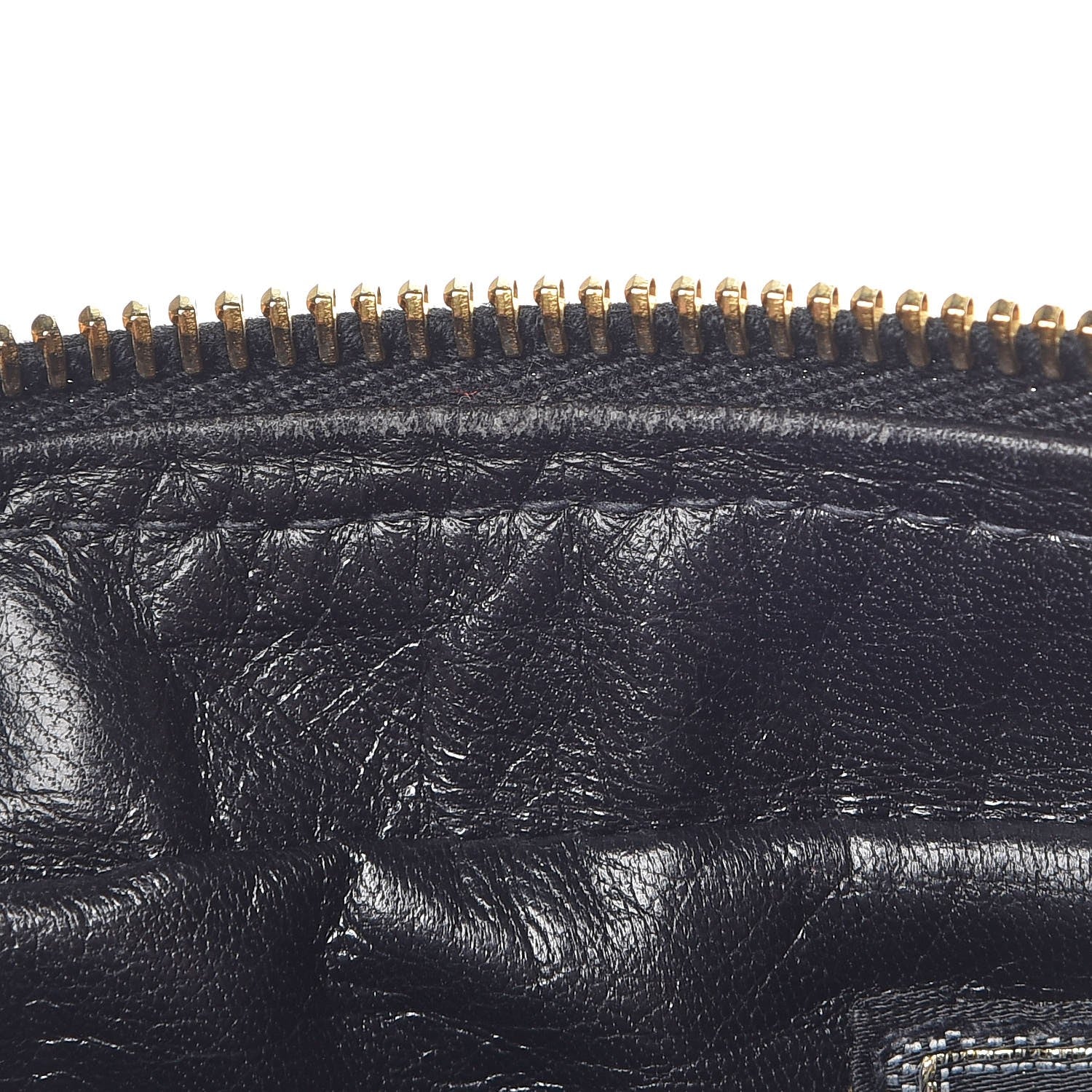 Versace Calfskin Palazzo Large Cosmetic Bag Black 7 of 7