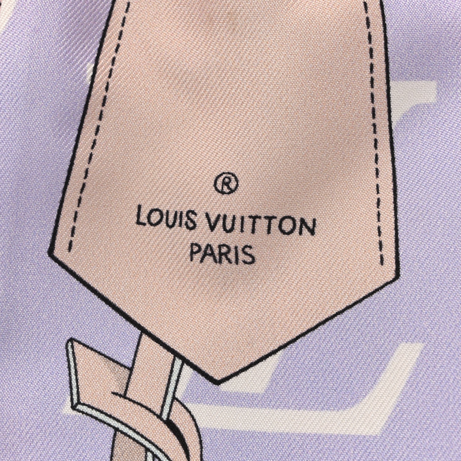 Louis Vuitton Silk Monogram All That Straps Bandeau Mauve 3 of 4