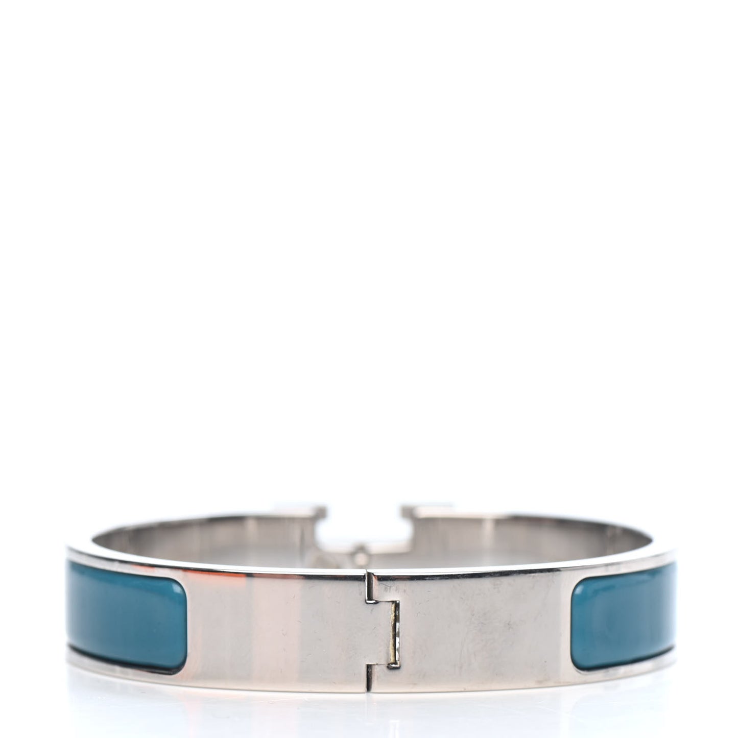 Enamel Narrow Clic Clac H Bracelet PM Bleu Indien