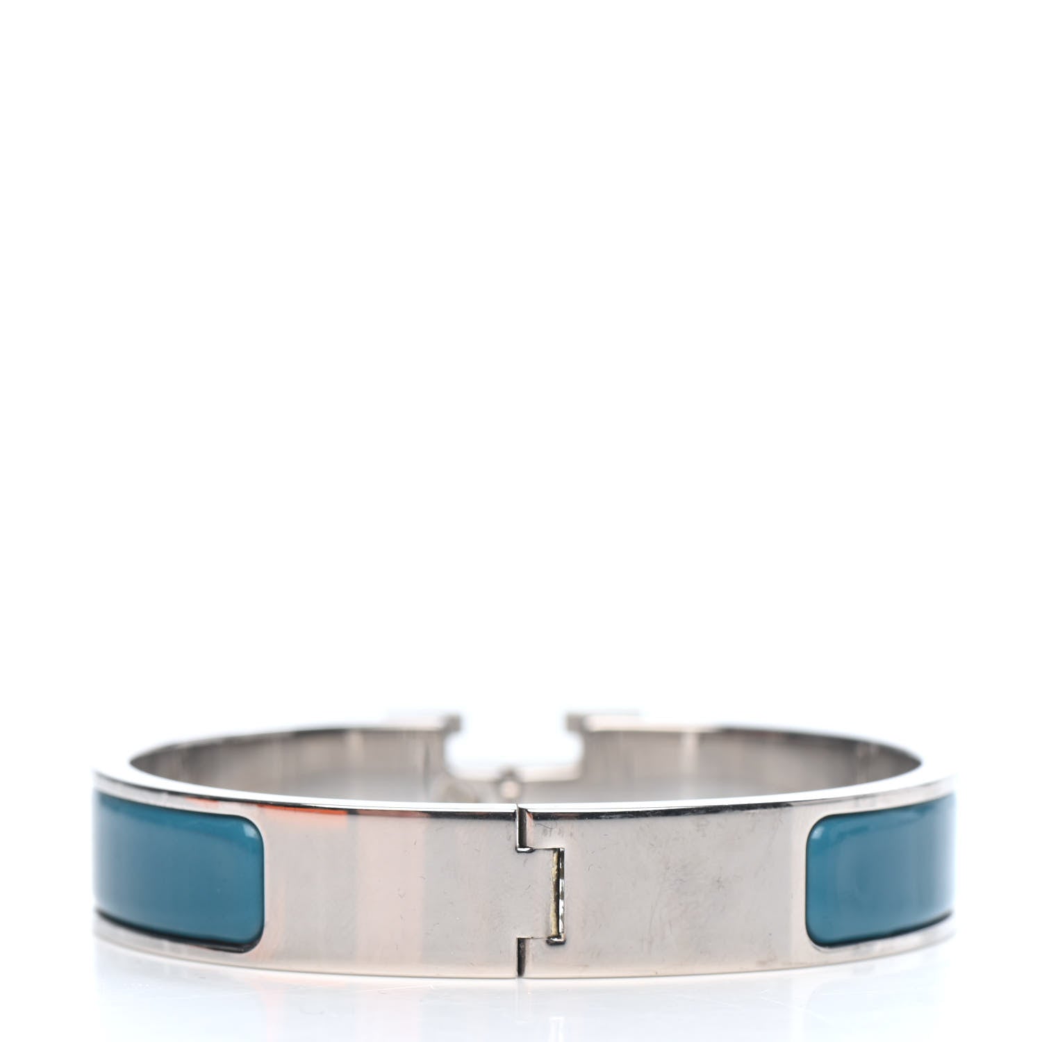 Hermes Enamel Narrow Clic Clac H Bracelet PM Bleu Indien 2 of 3