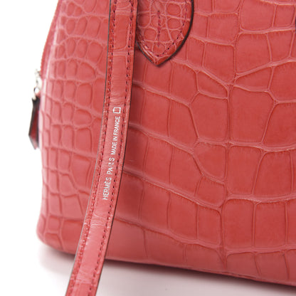 Hermes Matte Alligator Bolide Mini 1923 Bougainvillea 11 of 13