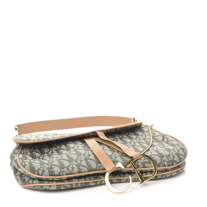 Christian Dior Monogram Double Saddle Bag Green 3 of 9