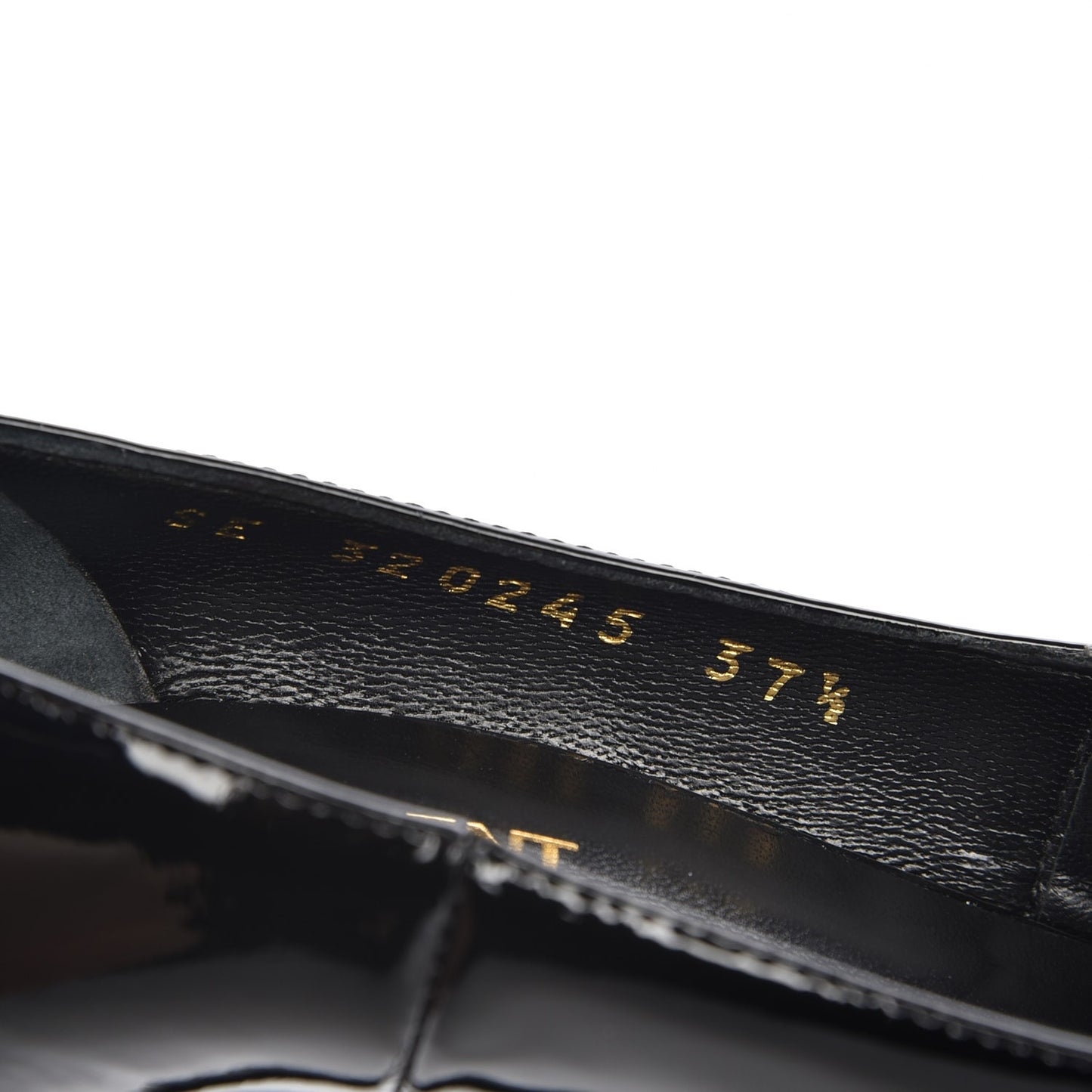 Patent Calfskin Janis 105 Pumps 37.5 Nero Black