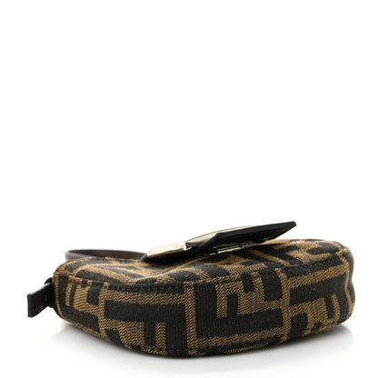Fendi Zucca Mini Half Moon Baguette Tobacco 4 of 10