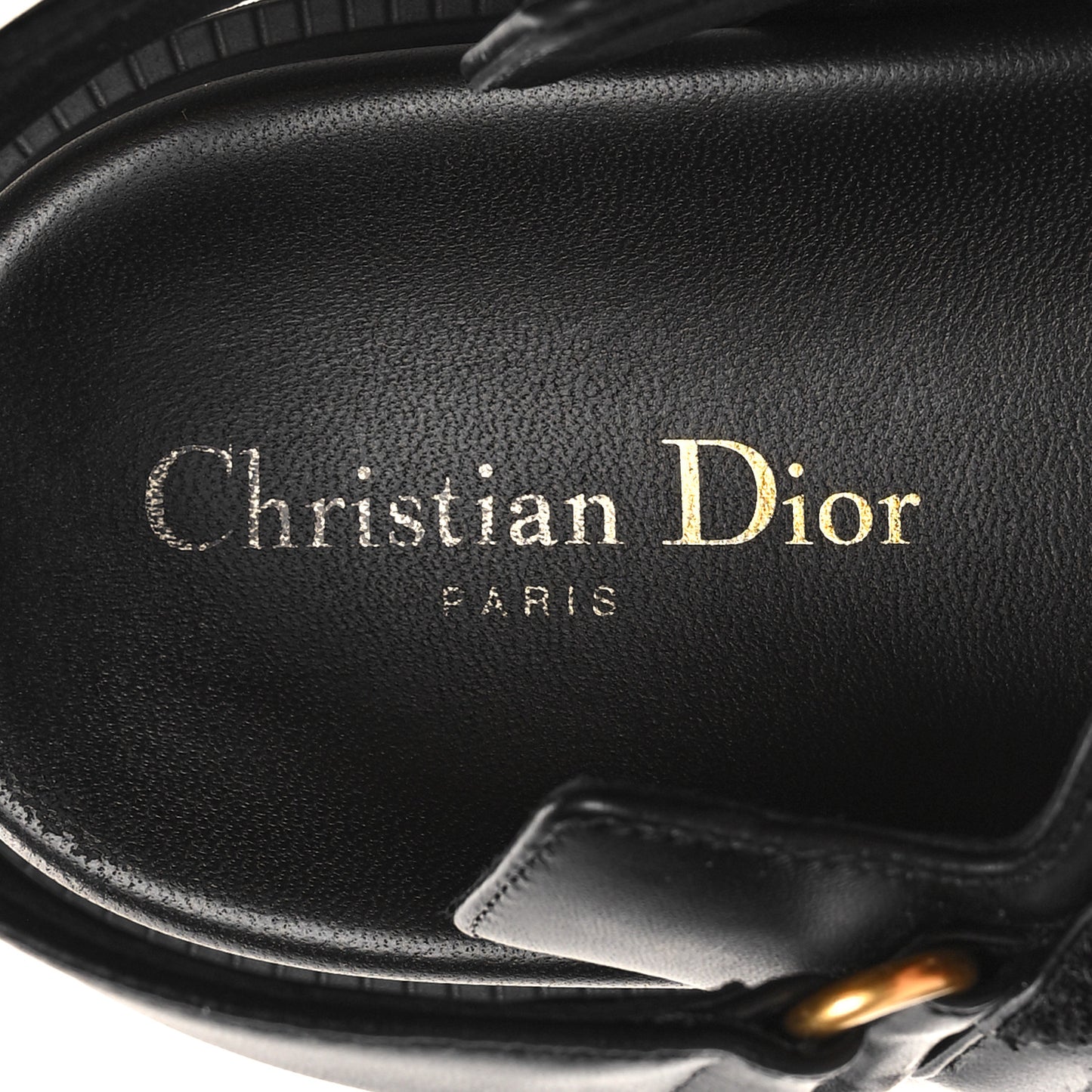 Lambskin Dioract 10mm Sandals 38 Black