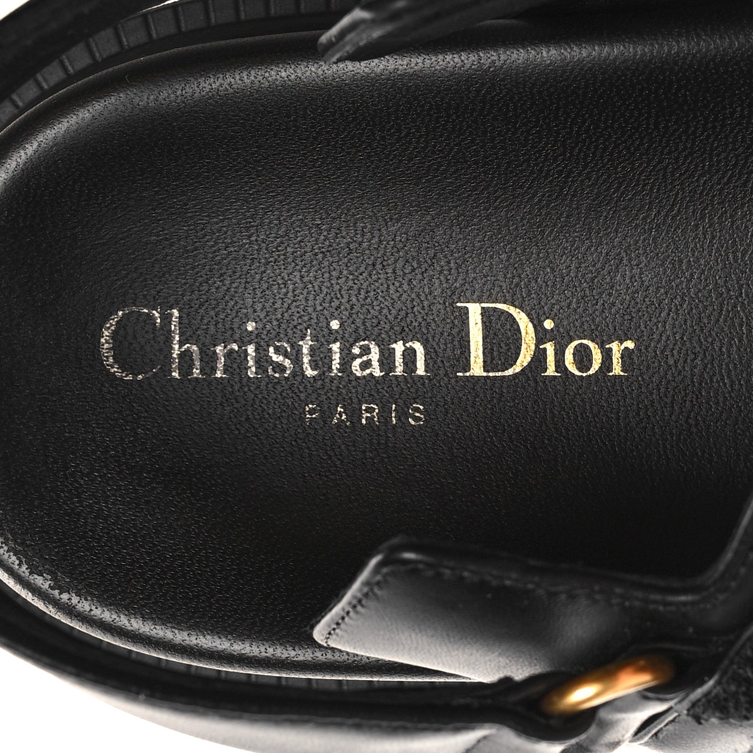 Christian Dior Lambskin Dioract 10mm Sandals 38 Black 7 of 7