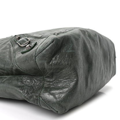 Balenciaga Agneau Classic Hardware Day Hobo Green 9 of 10