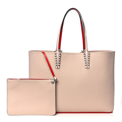 Christian Louboutin Calfskin Spikes East West Cabata Tote Ballerina 1 of 14