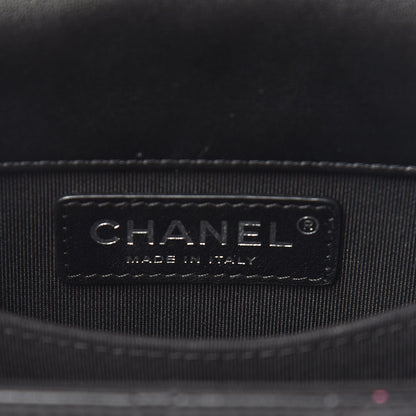 Chanel Calfskin Quilted North South Boy Flap Black 8 of 11