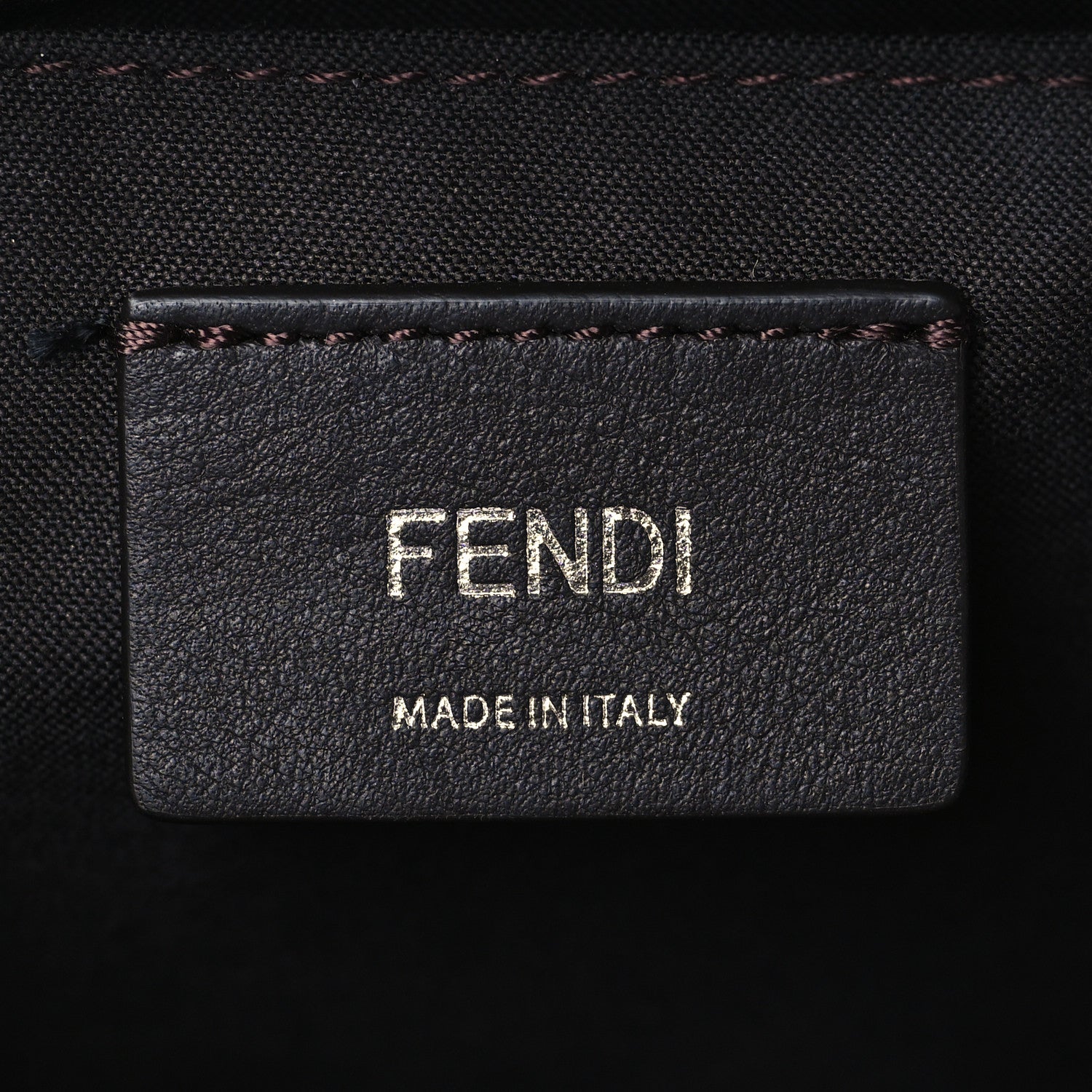 Fendi Vitello King Logo Embossed Mini By The Way Boston Bag Cuoio 6 of 10