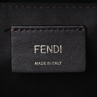 Fendi Vitello King Logo Embossed Mini By The Way Boston Bag Cuoio 6 of 10
