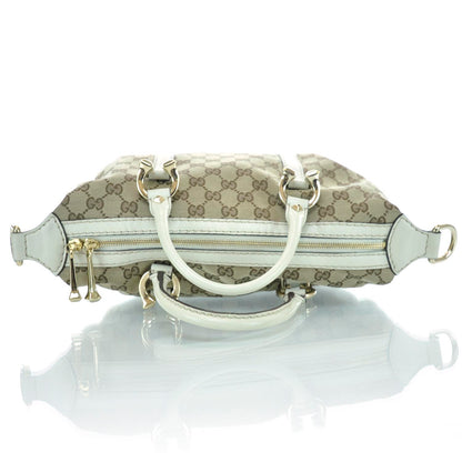 Gucci Monogram Horsebit Nail Boston White 5 of 12