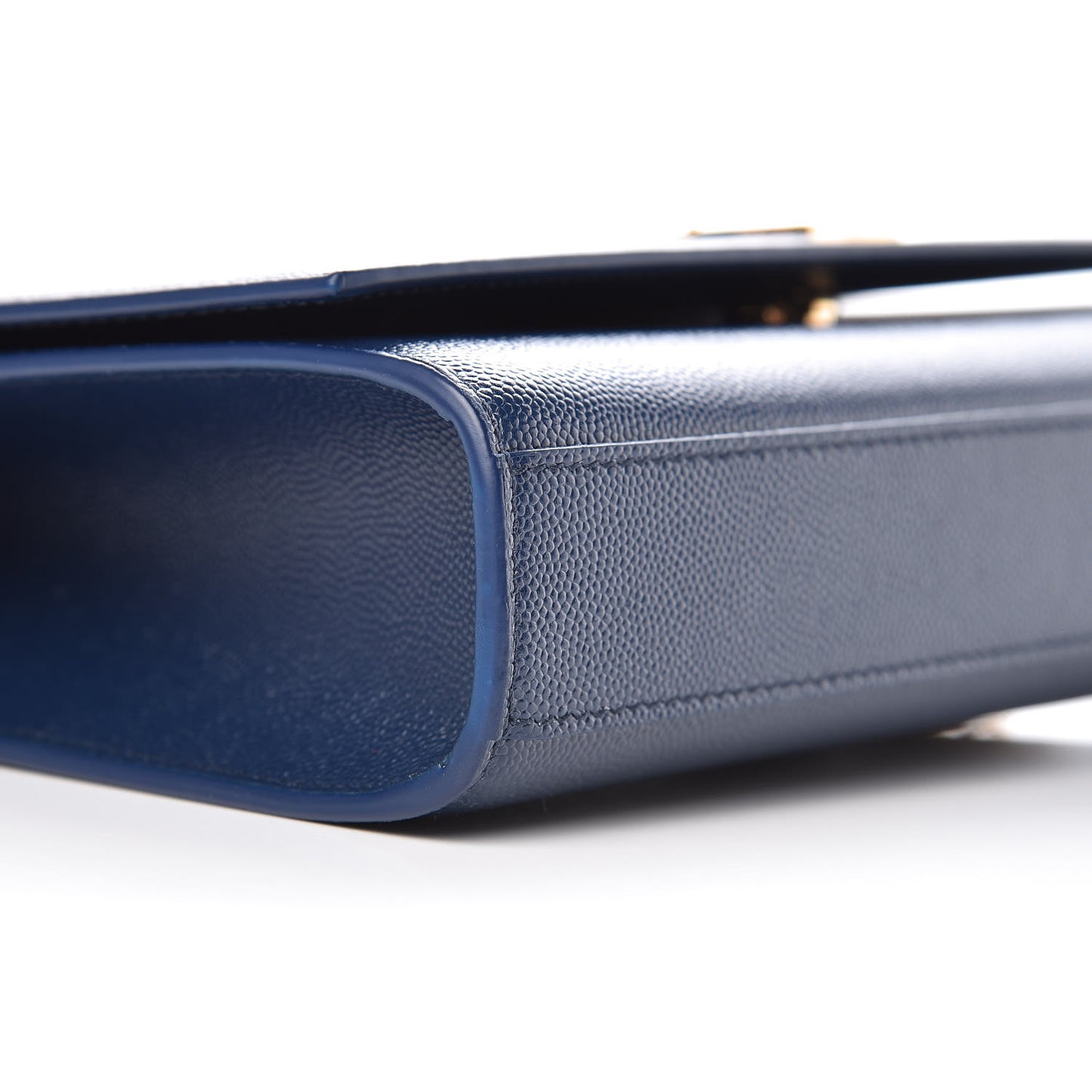 Grain De Poudre Medium Classic Monogram Kate Satchel Denim Blue