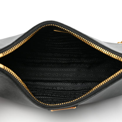 Prada Saffiano Lux Re-Edition 2005 Shoulder Bag Black 5 of 7