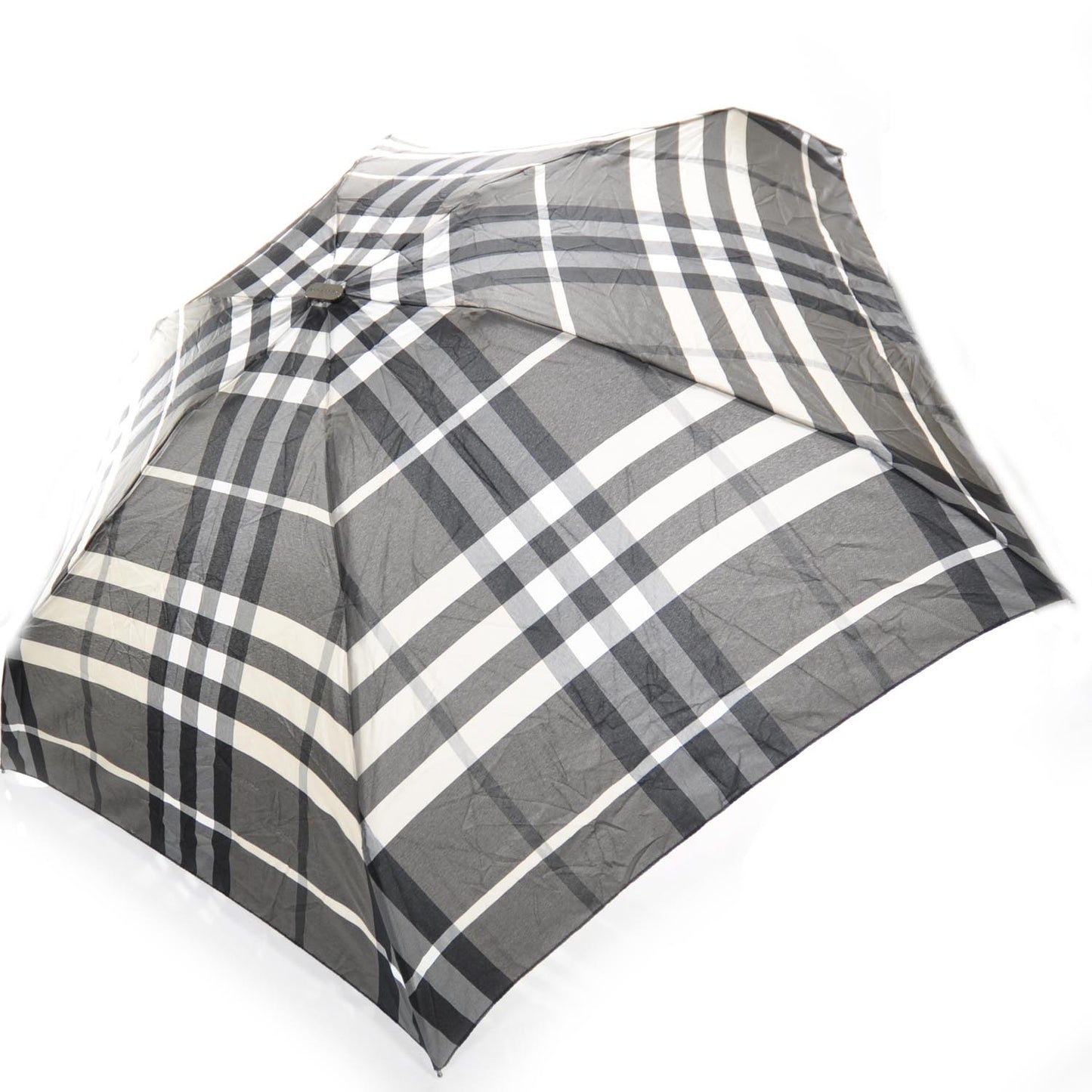Compact Beat Check Umbrella Grey