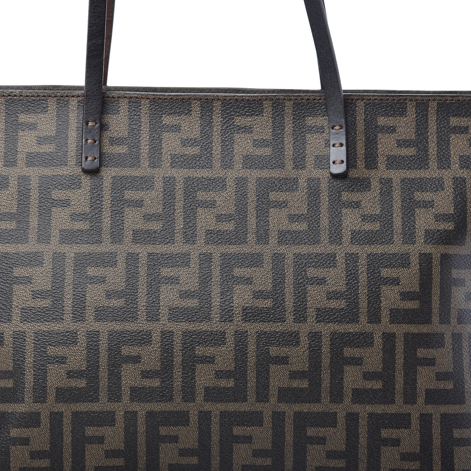 Fendi Zucca Spalmati Small Roll Tote Tobacco Moro 10 of 10