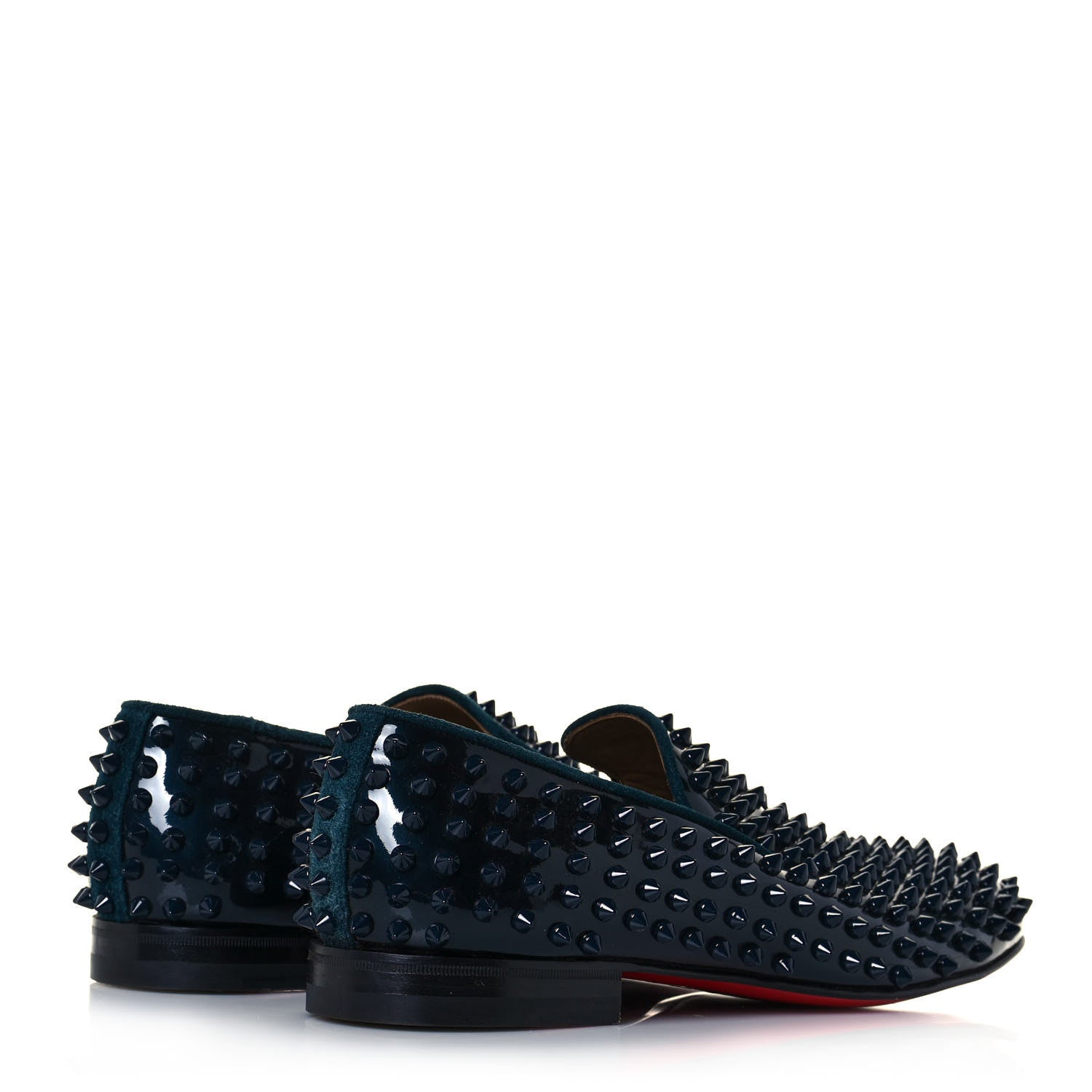 Christian Louboutin Mens Calfskin Dandelion Spikes Flat Loafers 41 Turquin 4 of 7