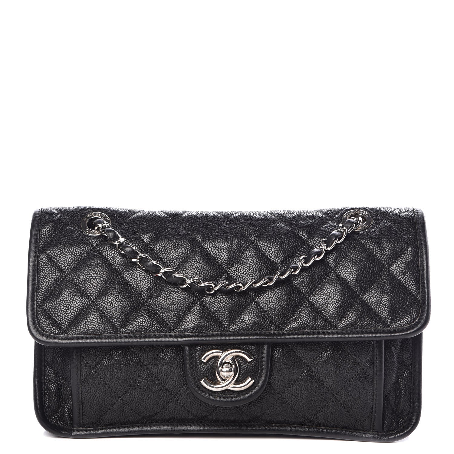 Chanel Caviar Quilted Medium French Riviera Flap Black 1 of 11
