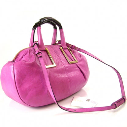 Chloe Leather Ethel Satchel Pink 3 of 12