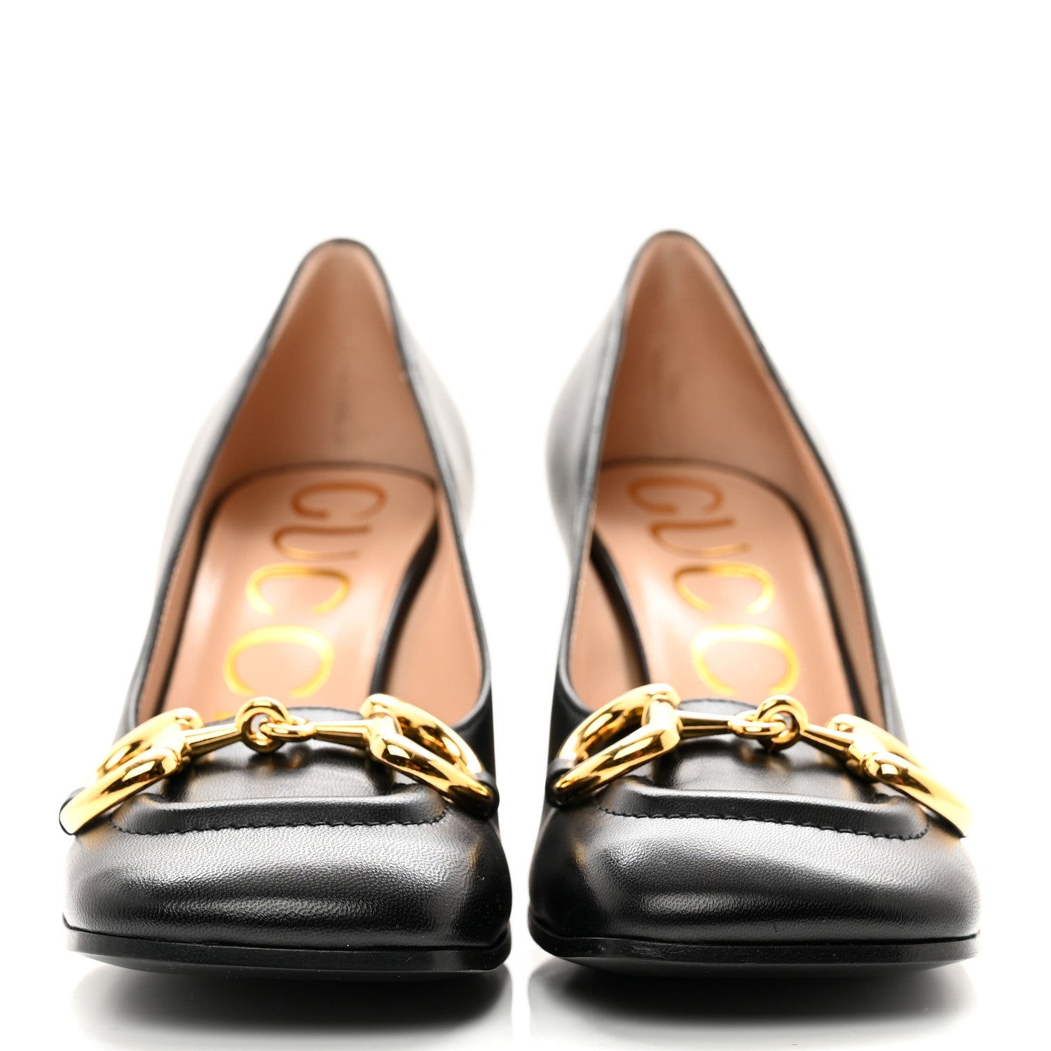 Gucci Malaga Kid Horsebit 75mm Pumps 35.5 Black 2 of 8