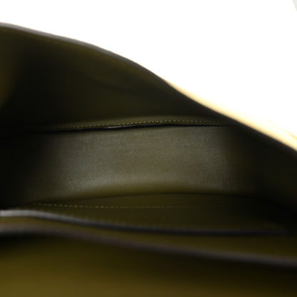 Saint Laurent Suede Calfskin Monogram Small Kaia Satchel Olive Green 5 of 9