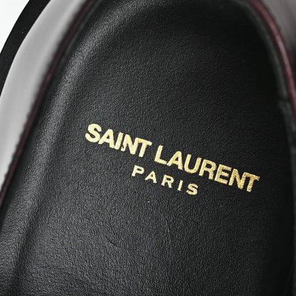 Saint Laurent Calfskin Mens Army 20 Derby Shoes 43 Dark Wine 8 of 9